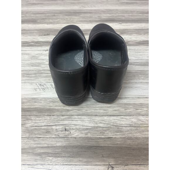 Dansko Women’s Black Leather Professional Clogs Size 38 US 7.5–8 Nursing Shoes - Picture 6 of 10